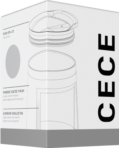 matte black 12 oz cece - powder