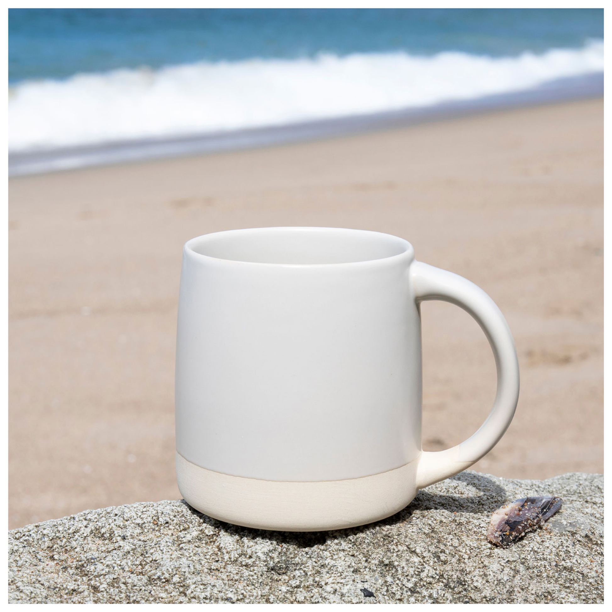 white 12 oz magnolia mug