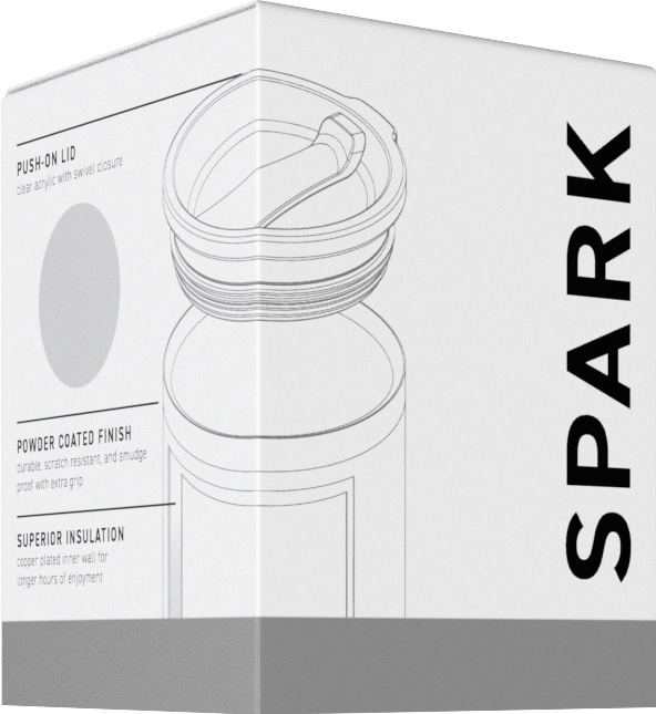 stainless 12 oz spark - powder