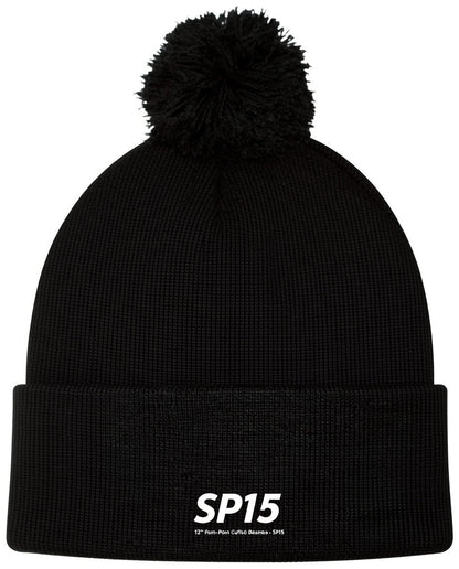 12" Pom-Pom Cuffed Beanie - SP15