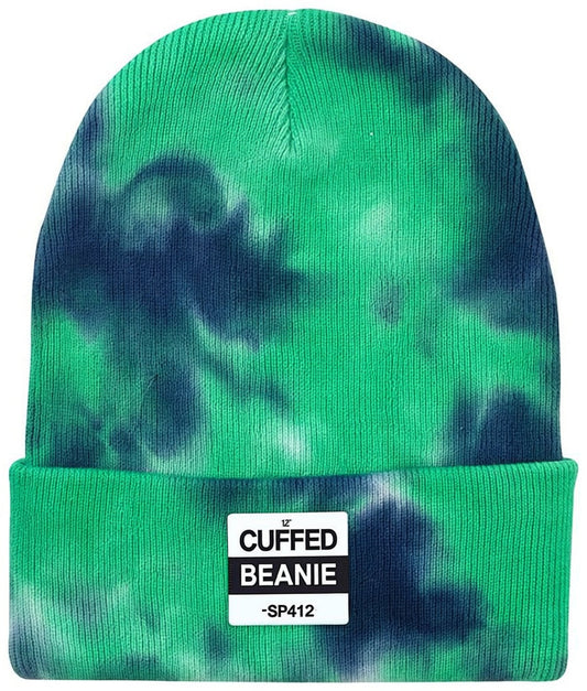 12" Tie-Dyed Cuffed Beanie - SP412