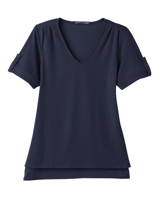 Women's CrownLux Performance® Plaited Rolled Sleeve Shirt - DG20WB