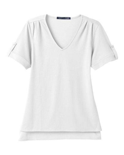 Women's CrownLux Performance® Plaited Rolled Sleeve Shirt - DG20WB