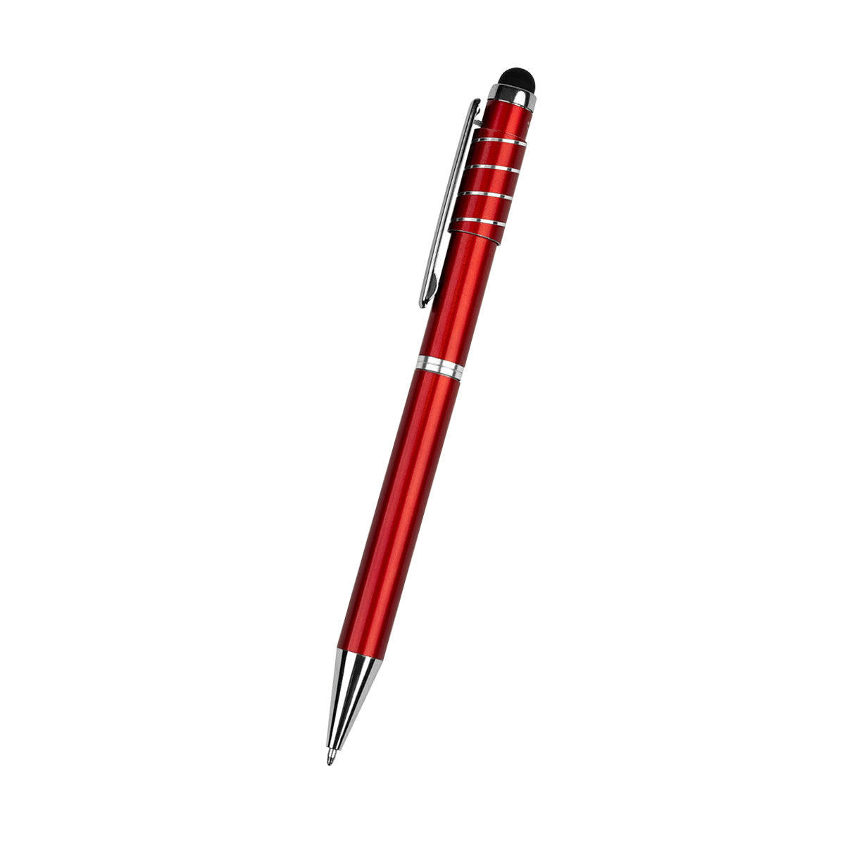 Recycled Aluminum Spinner Pen With Stylus