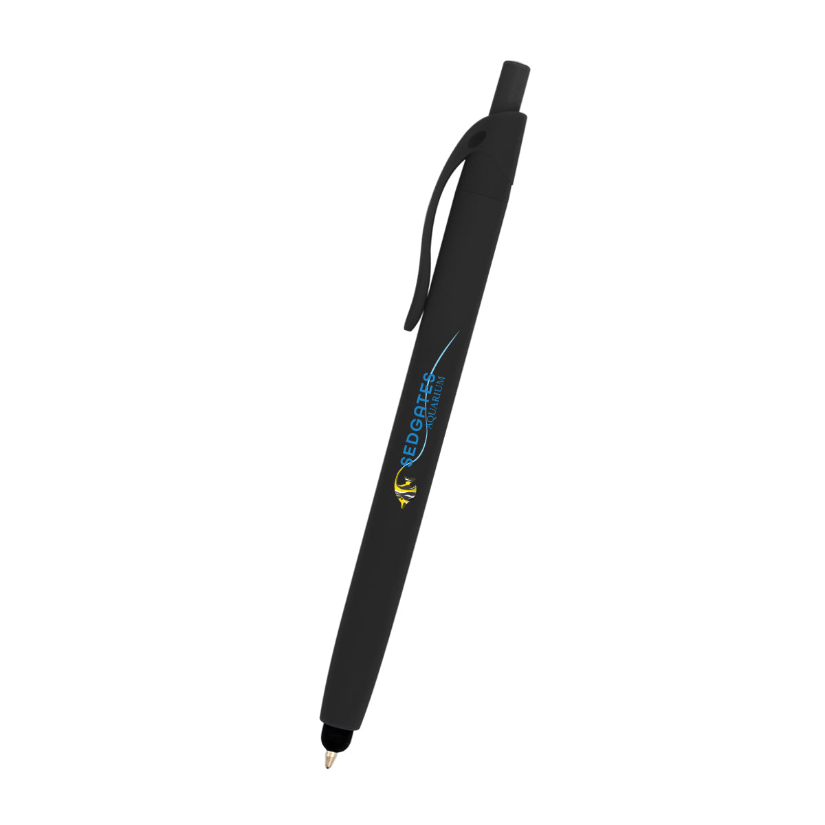 Zinnia Rubberized Pen With Stylus