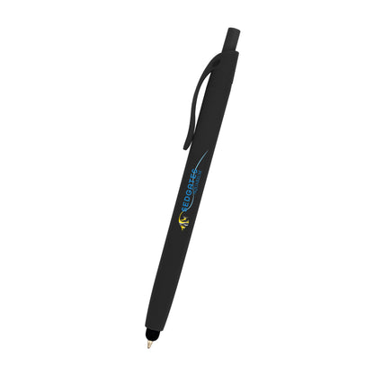 Zinnia Rubberized Pen With Stylus