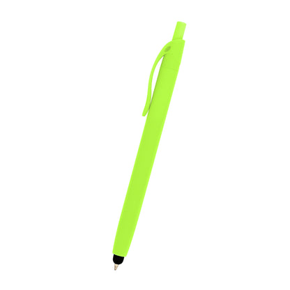 Zinnia Rubberized Pen With Stylus