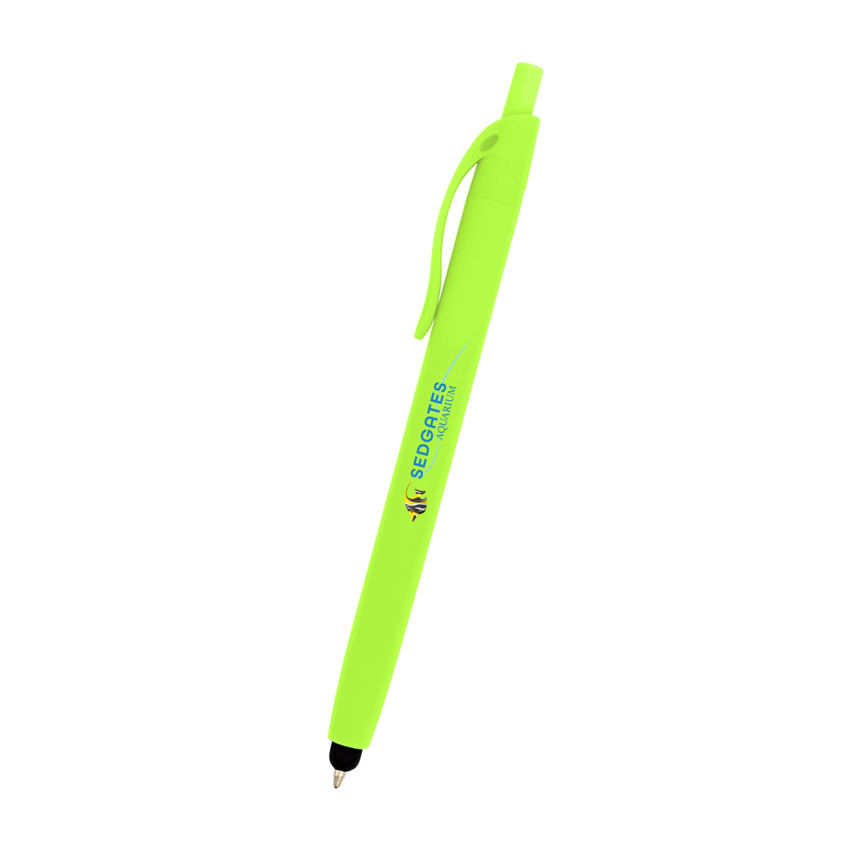 Zinnia Rubberized Pen With Stylus