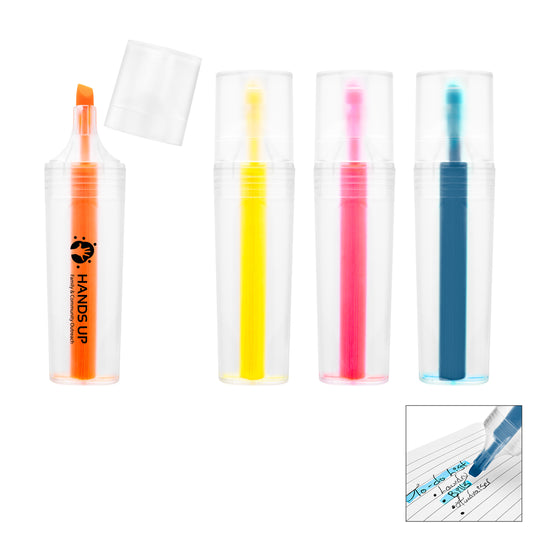 CLEAR WITH BLUE RPET Highlighter