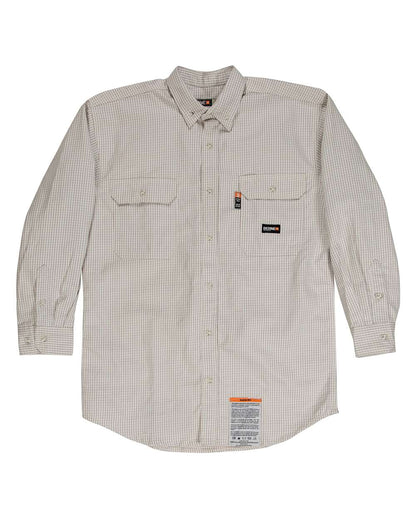 Men's Flame-Resistant Down Plaid Work Shirt - FRSH21