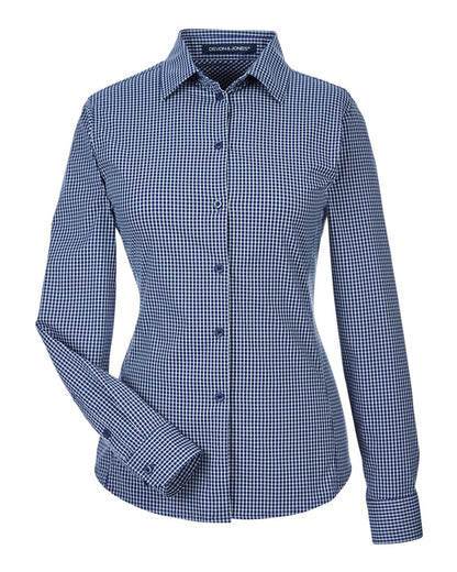 Women's CrownLux Performance® Tonal Mini Check Woven Dress Shirt - DG535W
