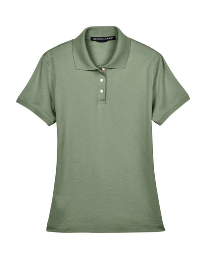 Women's Perfect Pima Interlock Polo - D140SW