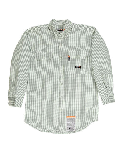 Men's Tall Flame-Resistant Down Plaid Work Shirt - FRSH21T