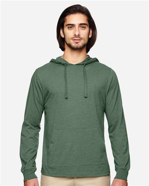 Unisex Eco Jersey Pullover Hooded Long Sleeve T-Shirt - EC1085