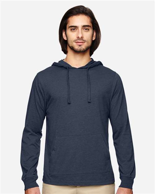 Unisex Eco Jersey Pullover Hooded Long Sleeve T-Shirt - EC1085