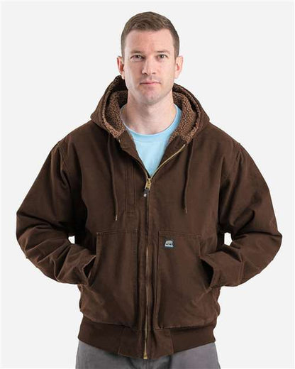 Men's Highland Flex180® Washed Duck Hooded Work Jacket - HJ317