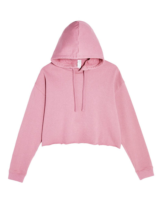 Women's Cropped Fleece Hooded Sweatshirt - LS12000