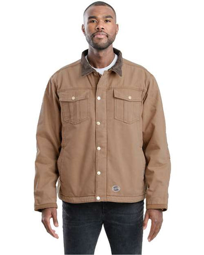 Men's Tall Vintage Washed Sherpa-Lined Work Jacket - J58T