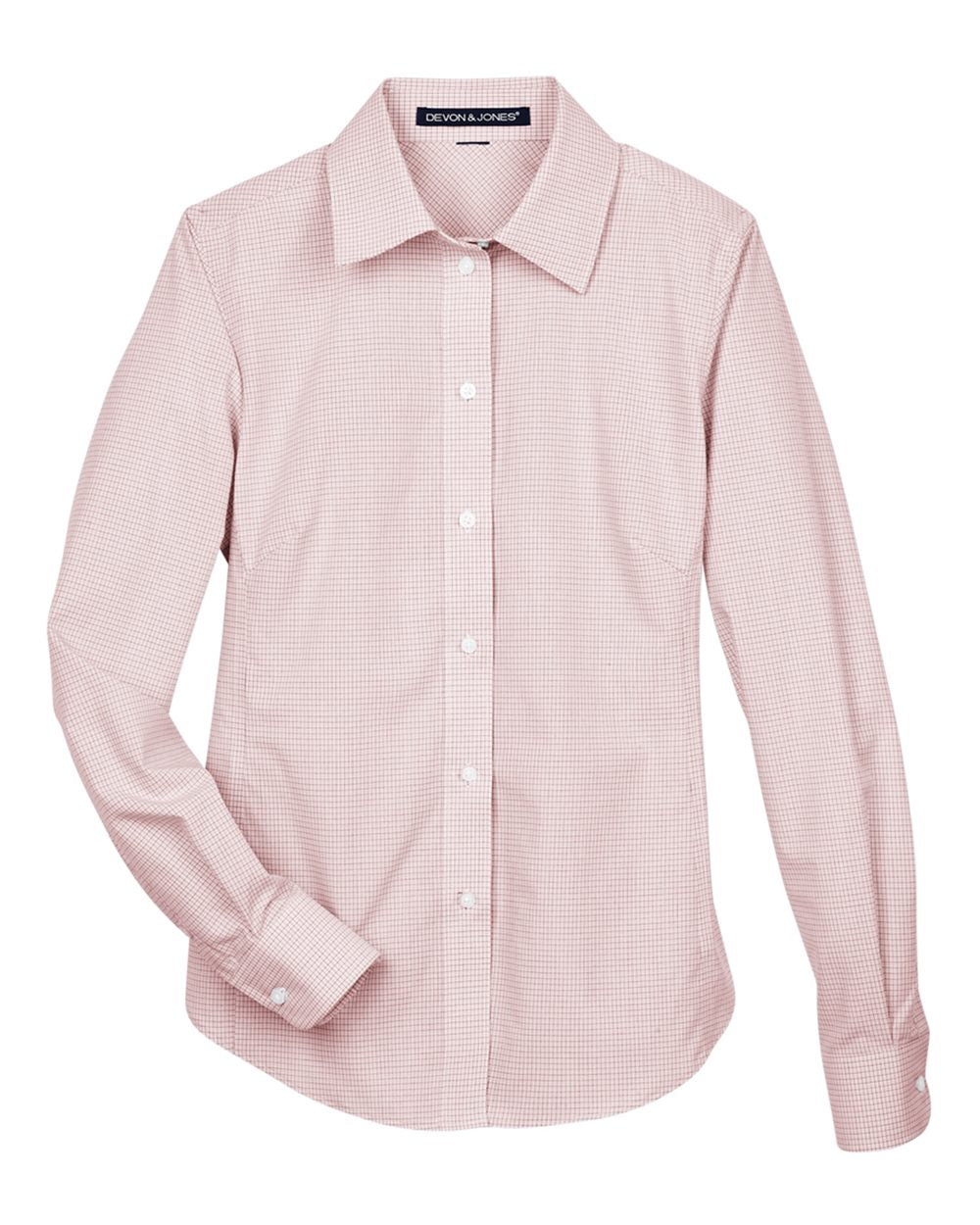 Women's Crown Collection® Micro Tattersall Woven Dress Shirt - DG510W