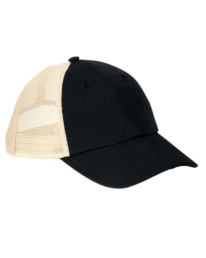 Washed Hemp Soft Mesh Trucker Cap - EC7095