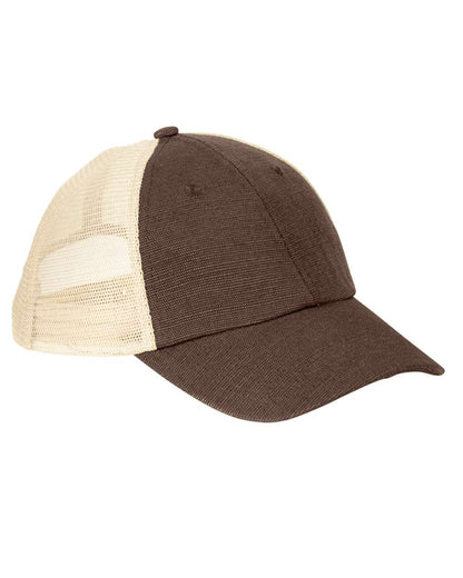 Washed Hemp Soft Mesh Trucker Cap - EC7095