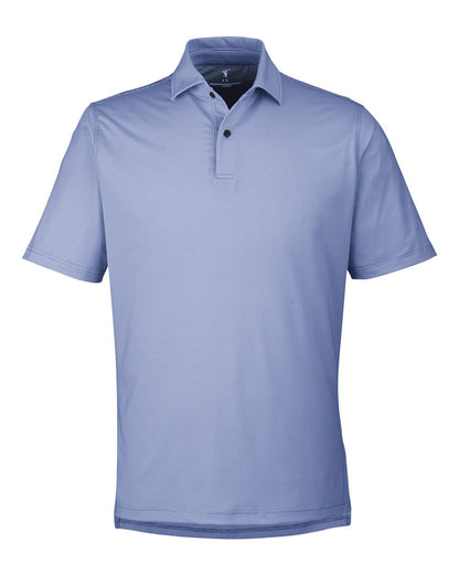 Men's USA Made Mini Stripe Tech Polo - I11526