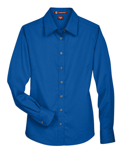 Women's Easy Blend™ Long Sleeve Twill Dress Shirt with Stain-Release - M500W