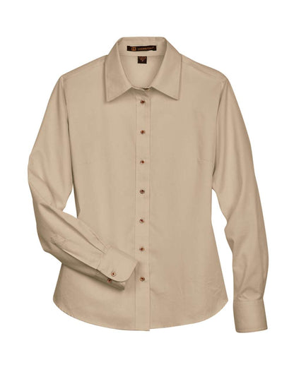 Women's Easy Blend™ Long Sleeve Twill Dress Shirt with Stain-Release - M500W