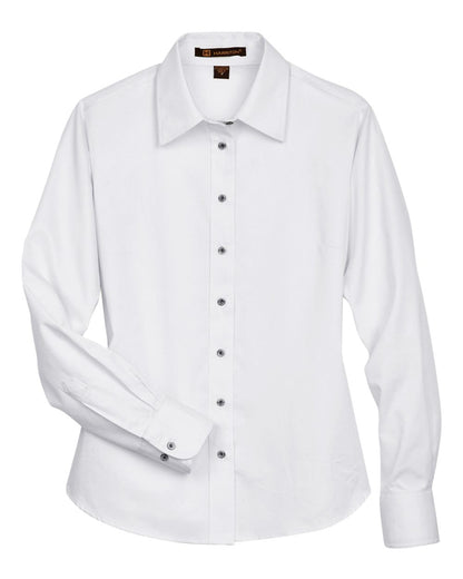 Women's Easy Blend™ Long Sleeve Twill Dress Shirt with Stain-Release - M500W