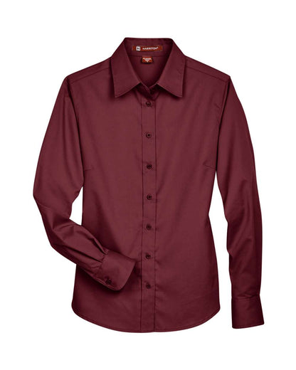 Women's Easy Blend™ Long Sleeve Twill Dress Shirt with Stain-Release - M500W