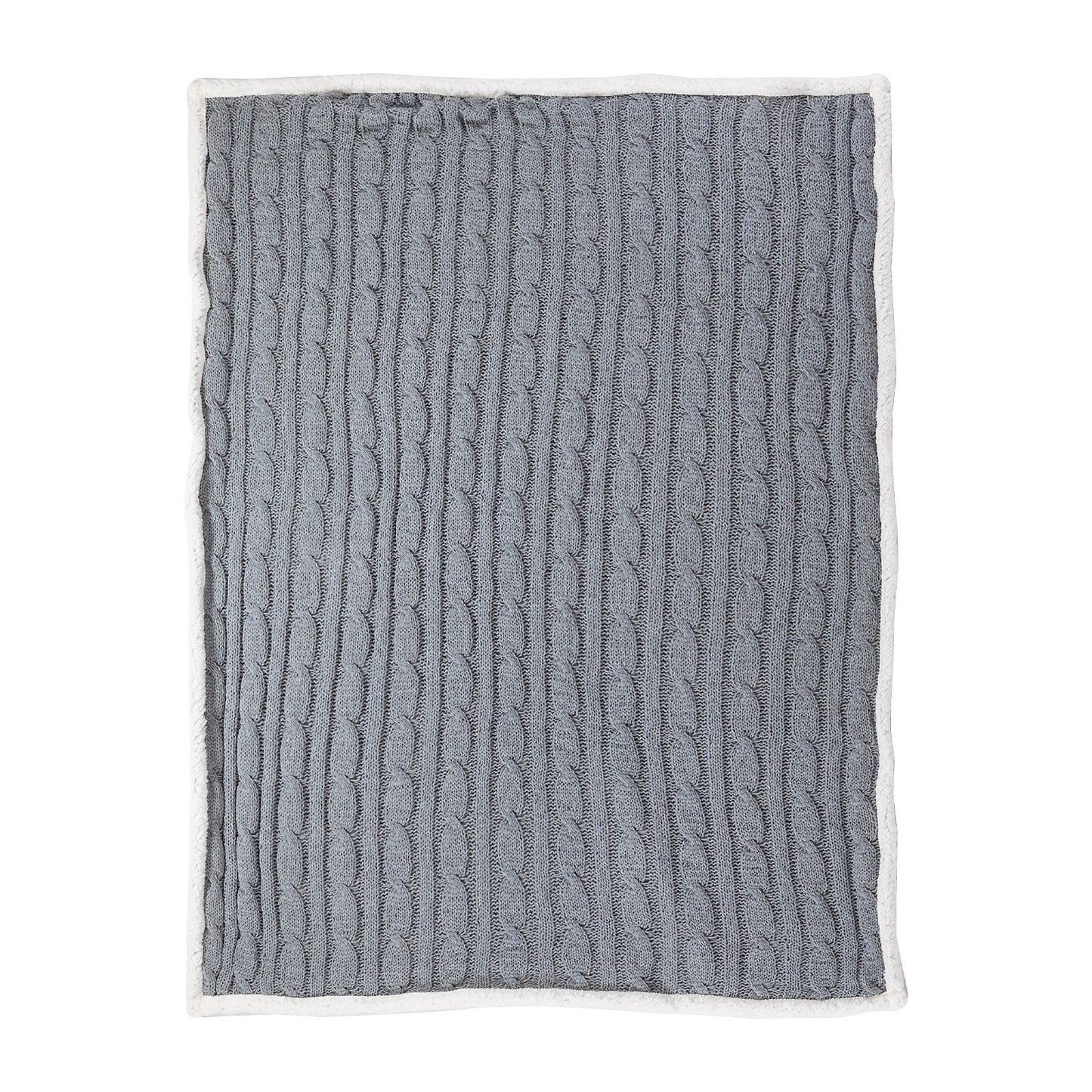 Cable Knit Chenille Throw