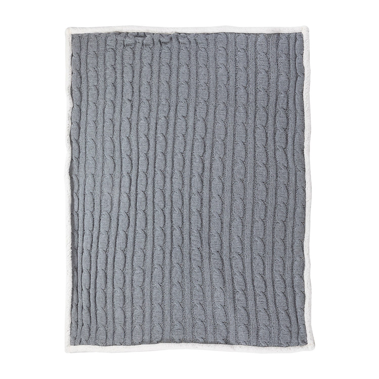 Cable Knit Chenille Throw