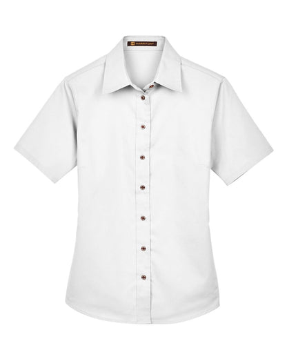 Women's Easy Blend™ Short Sleeve Twill Dress Shirt with Stain-Release - M500SW