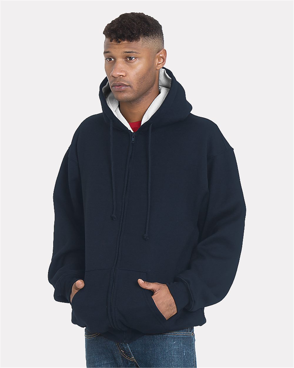 Unisex USA-Made Super Heavy Thermal Lined Full-Zip Hooded Sweatshirt - 940