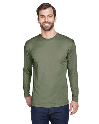 Men's Cool & Dry Sport Long Sleeve Performance Interlock T-Shirt - 8422