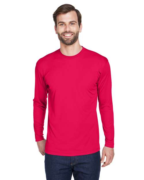 Men's Cool & Dry Sport Long Sleeve Performance Interlock T-Shirt - 8422