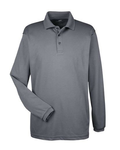 Men's Cool & Dry Long Sleeve Mesh Piqué Polo - 8210LS