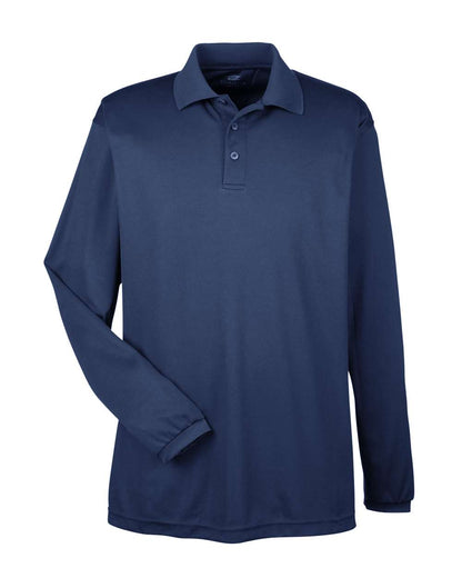 Men's Cool & Dry Long Sleeve Mesh Piqué Polo - 8210LS
