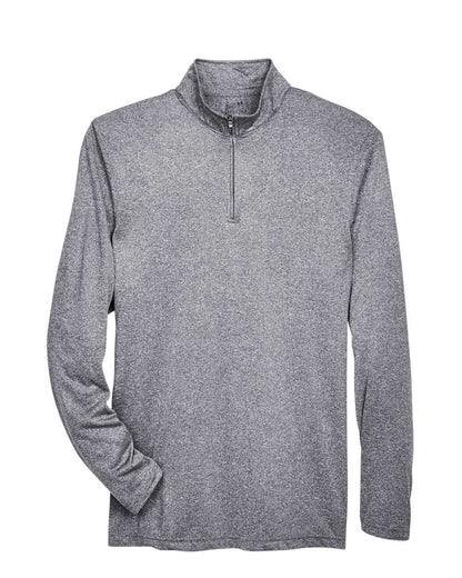 Men's Cool & Dry Heathered Performance Quarter-Zip Pullover - 8618