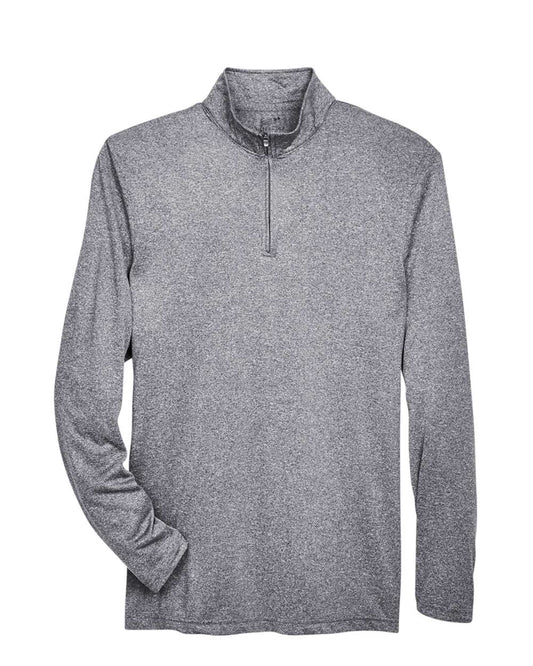 Men's Cool & Dry Heathered Performance Quarter-Zip Pullover - 8618