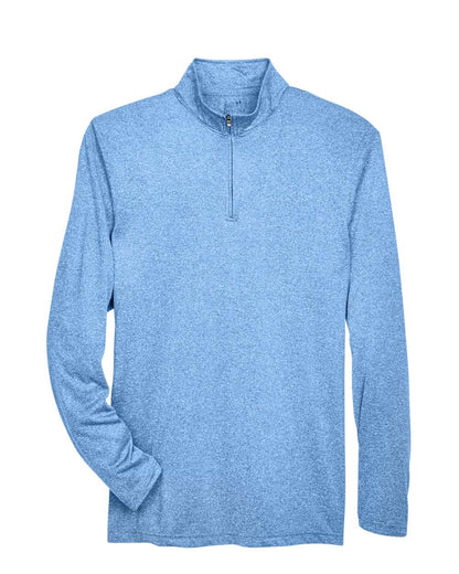 Men's Cool & Dry Heathered Performance Quarter-Zip Pullover - 8618