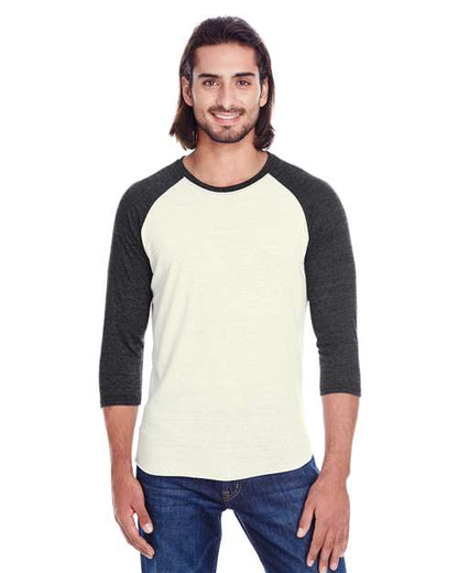 Unisex Triblend Three-Quarter Sleeve Raglan T-Shirt - 302G
