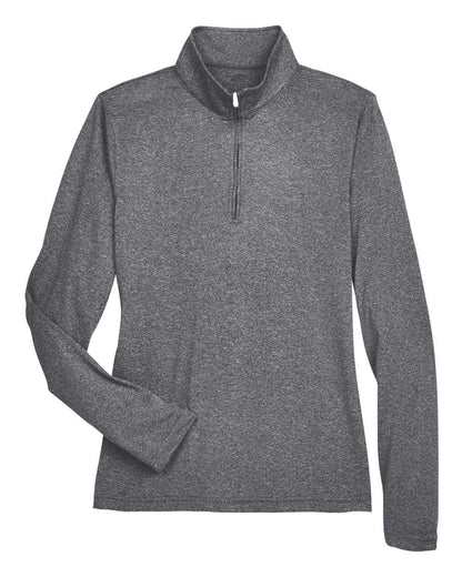 Women's Cool & Dry Heathered Performance Quarter-Zip Pullover - 8618W