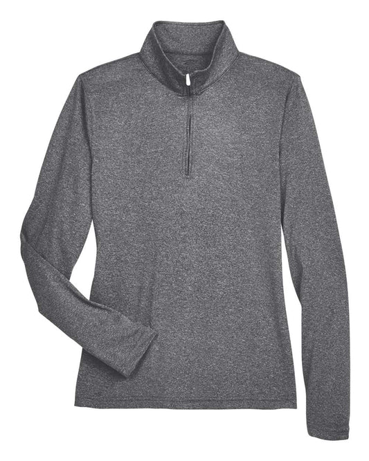 Women's Cool & Dry Heathered Performance Quarter-Zip Pullover - 8618W