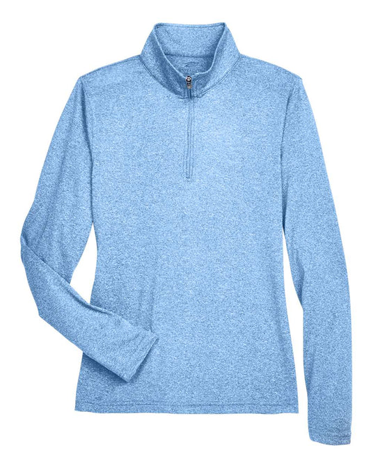 Women's Cool & Dry Heathered Performance Quarter-Zip Pullover - 8618W