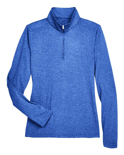 Women's Cool & Dry Heathered Performance Quarter-Zip Pullover - 8618W
