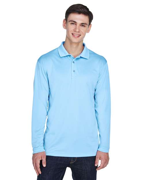 Men's Cool & Dry Sport Long Sleeve Polo - 8405LS