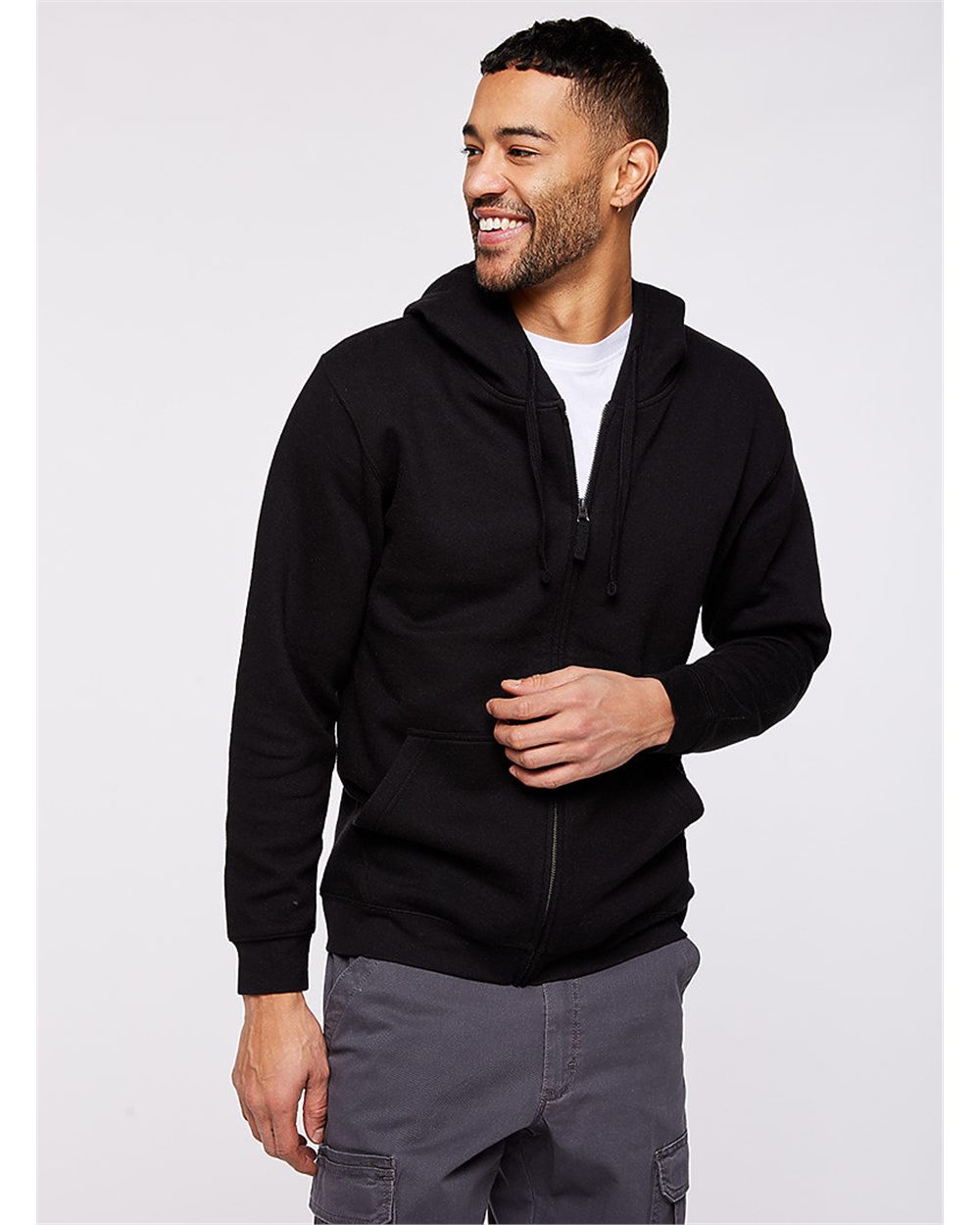 Unisex Full-Zip Fleece Hoodie Sweatshirt - 6927