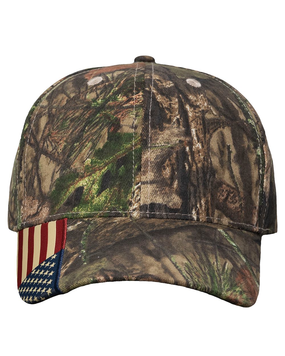 Camo Woven USA Flag Cap - LC350