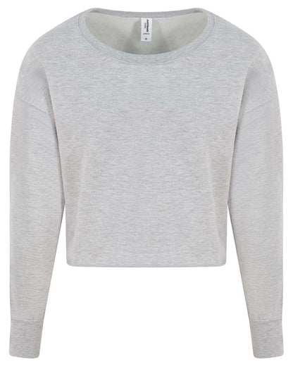 Women's Cropped Crewneck Sweatshirt - JHA035